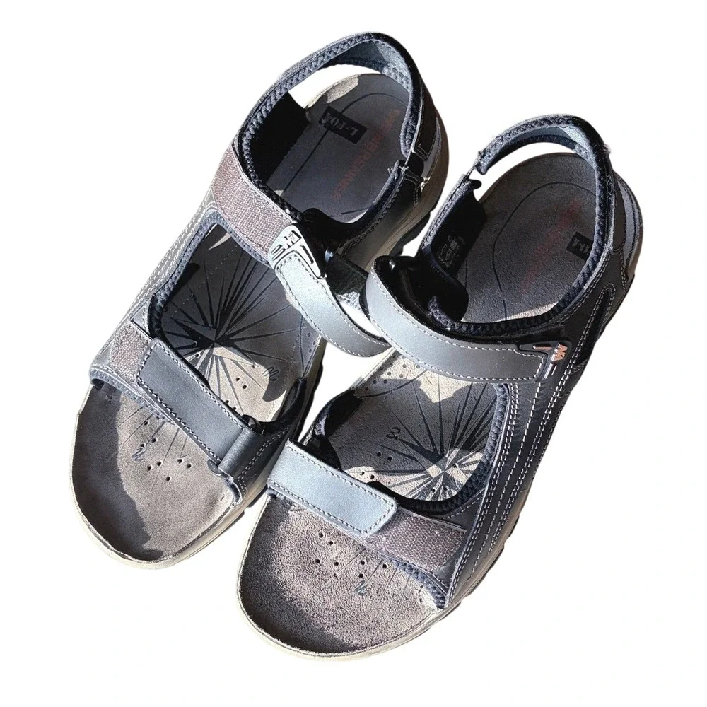 Weinbrenner Mens Leather Hiking Sandals Brown L-FOAM Strappy 12 US Gorpcore‎